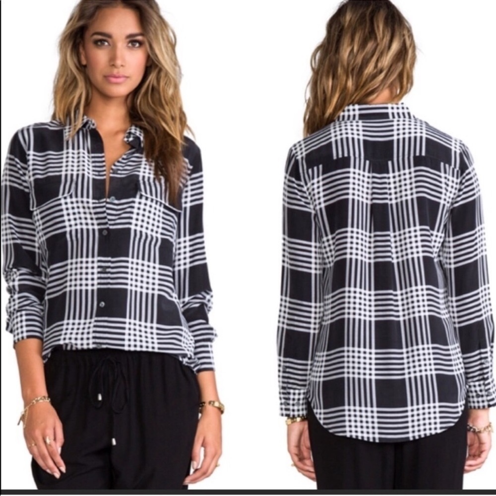 Equipment plaid button down